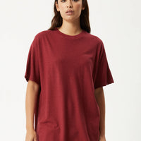 Slay Oversized Tee Burgundy
