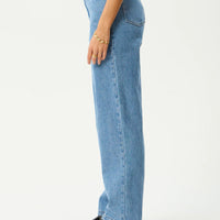 Leila Straight Leg Jean Worn Blue