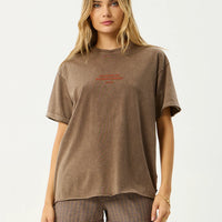 Fatigued Oversized Tee Coffee