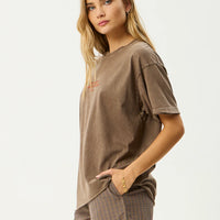 Fatigued Oversized Tee Coffee