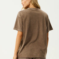 Fatigued Oversized Tee Coffee