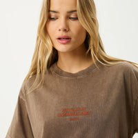 Fatigued Oversized Tee Coffee