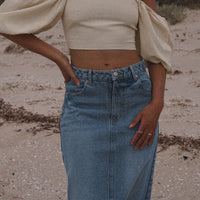 Innes Balloon Sleeve Crop