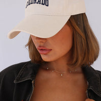 Colorado Cap in Cream | Navy