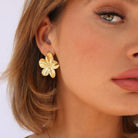 Flora Earrings in Gold