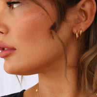 Hannah Hoops in Gold