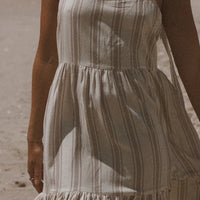 Harvest Tie Strap Maxi Dress Stripe