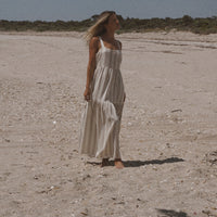 Harvest Tie Strap Maxi Dress Stripe