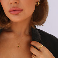 Lira Ring Olive Tourmaline