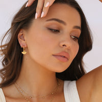 Odette Fan Earrings Gold