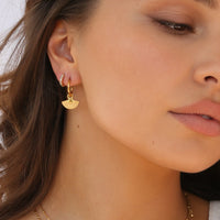 Odette Fan Earrings Gold