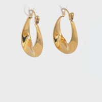 Lane Hoop Earrings Gold