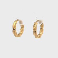 Ira Twist Hoops Gold