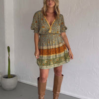 LADY UNTAMED MINI DRESS MATCHA