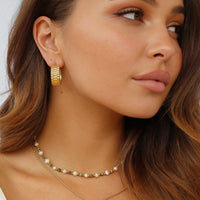 River Hoop Earrings Gold
