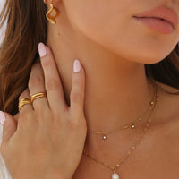 Serpentine Hoops Gold