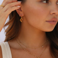 Serpentine Hoops Gold