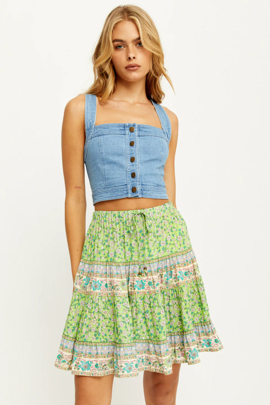 Phoenix Top Denim Blue