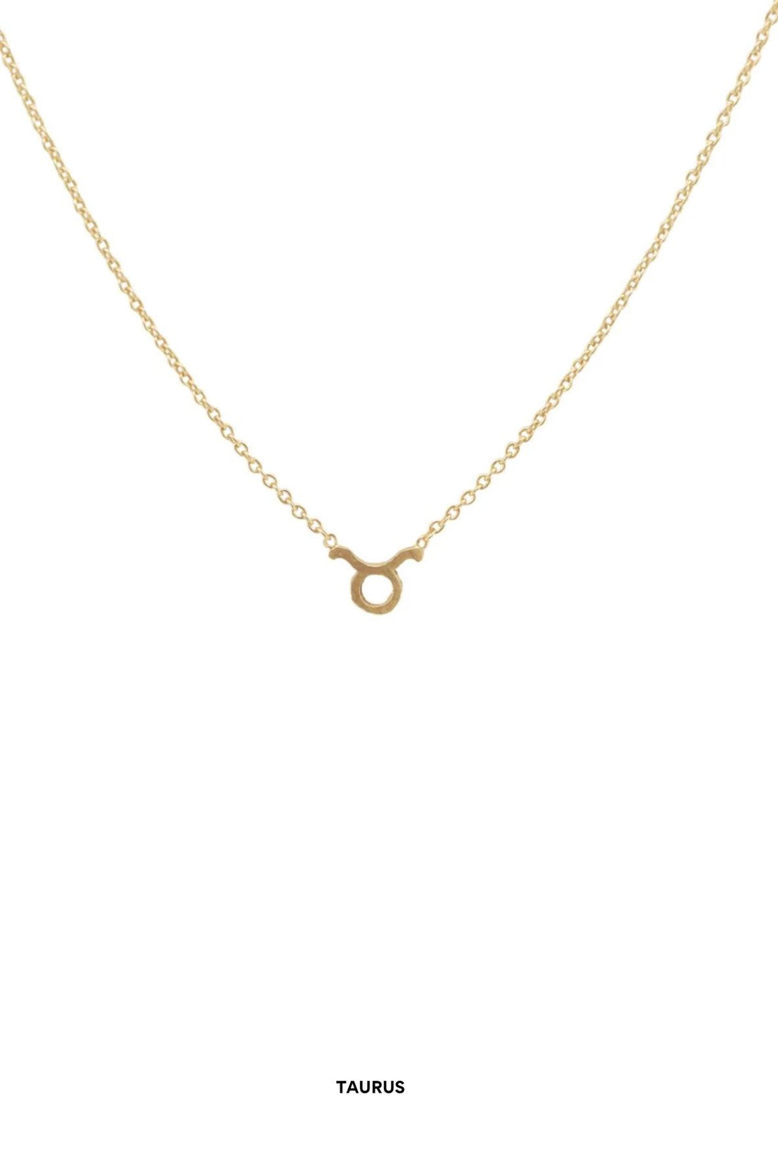 Petite Zodiac Choker Necklace Gold