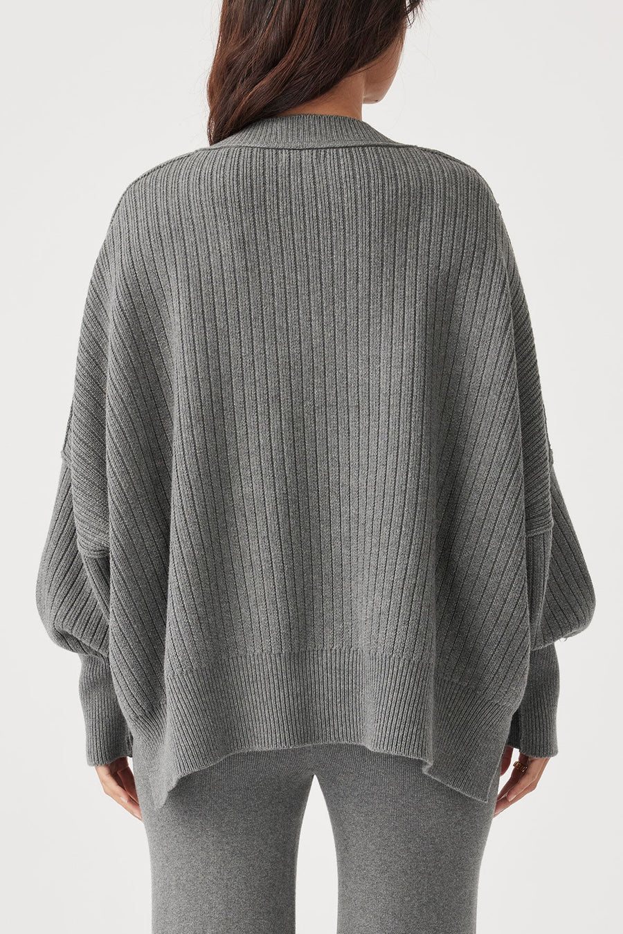 Vera Knit Sweater Dark Grey Marle