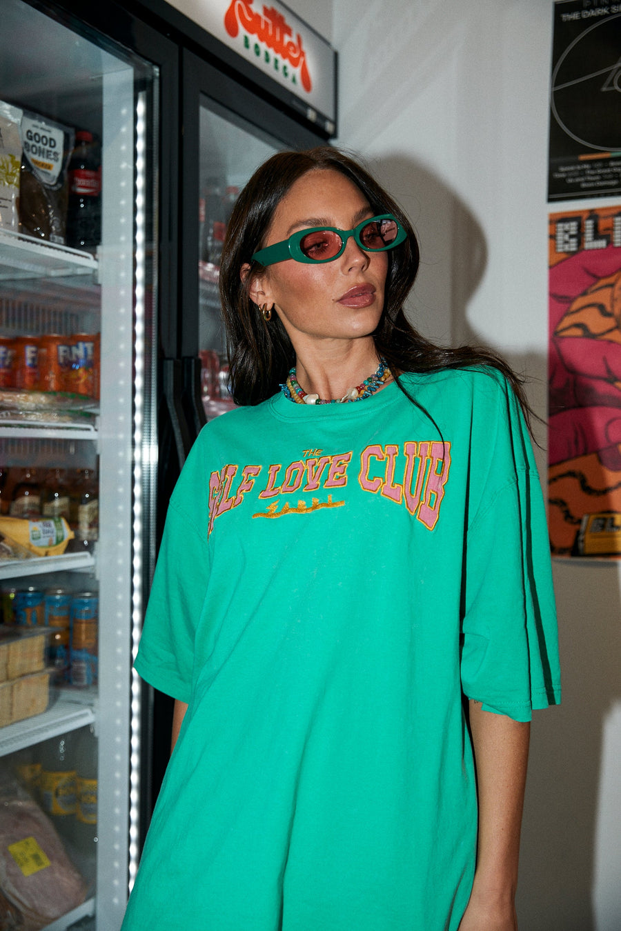 The Very Oversized Self Love Club Tee Green