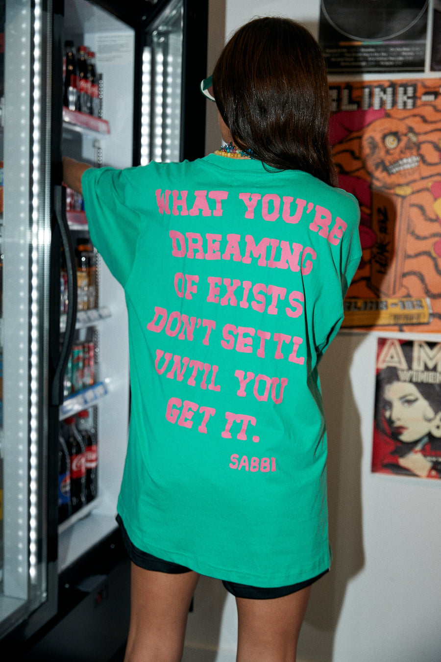 The Very Oversized Self Love Club Tee Green