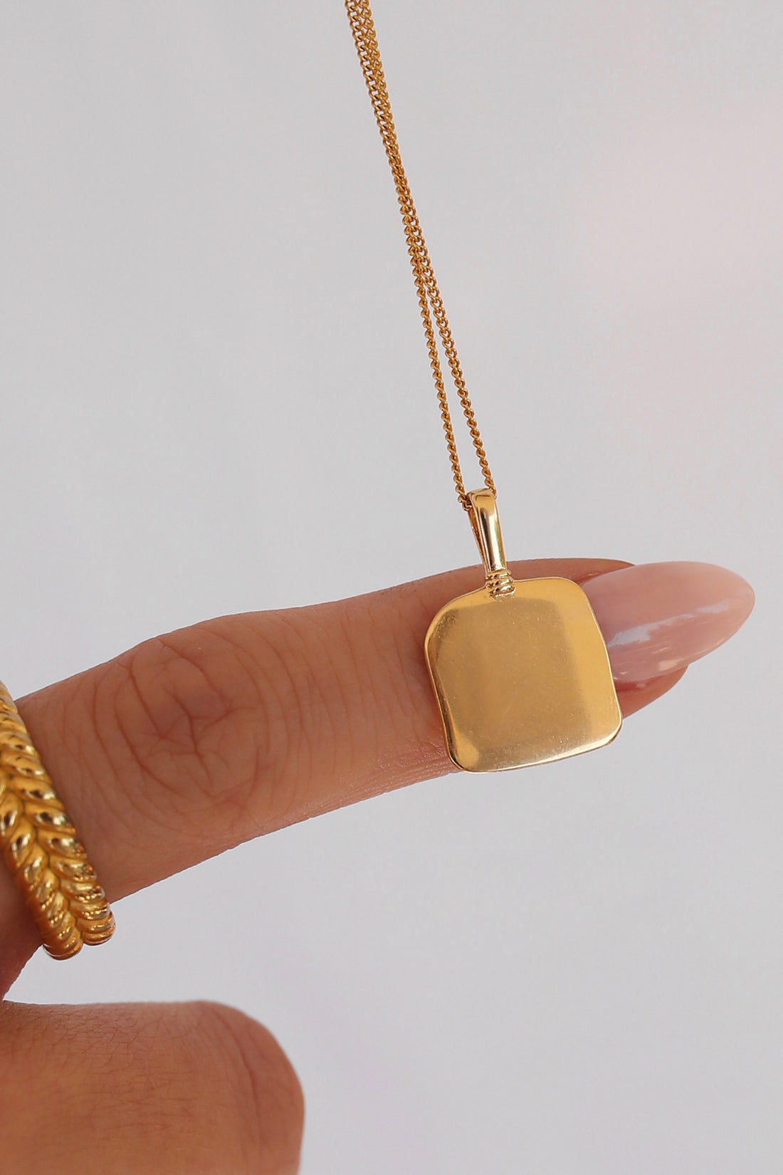 Tilt Engravable Necklace