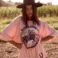 The Crazy Horse Tee Pink