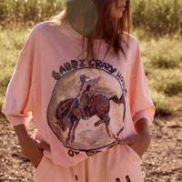 The Crazy Horse Tee Pink