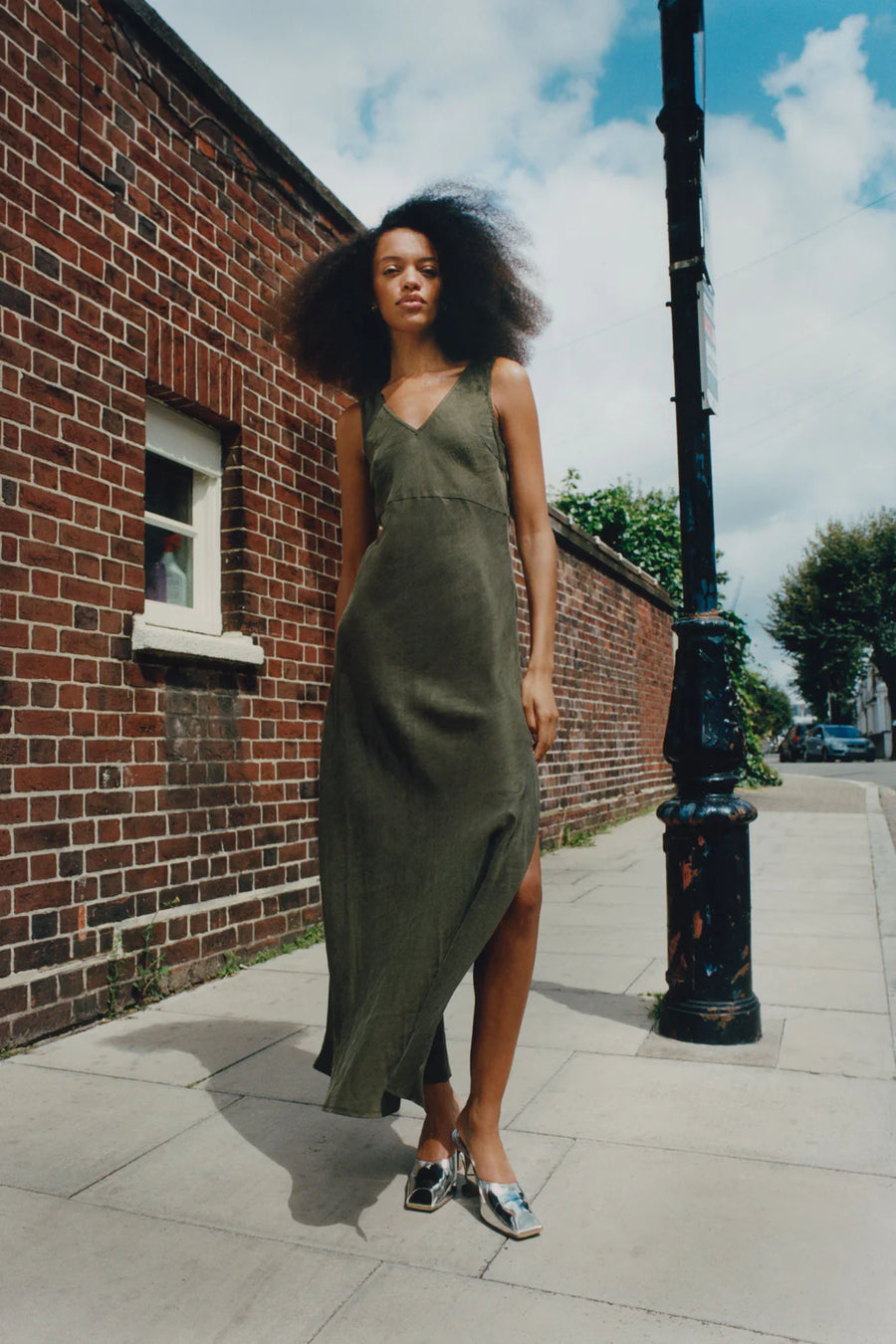 Regina Midi Dress Olive