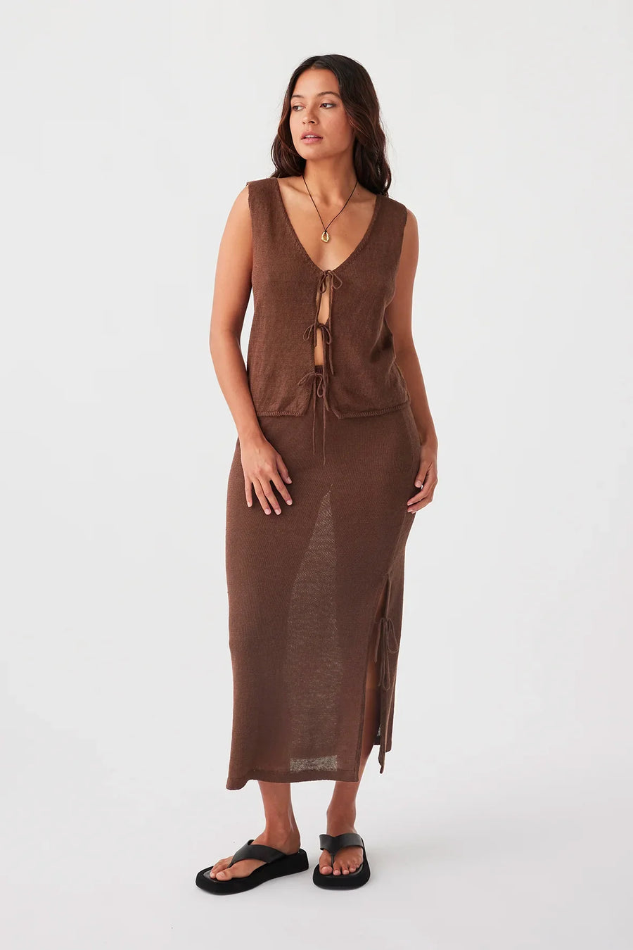 Perla Vest Chocolate