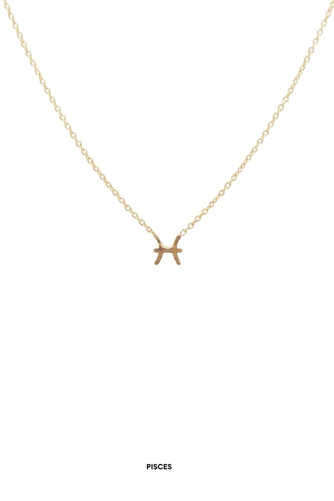 Petite Zodiac Choker Necklace Gold