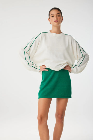Pippa Mini Skirt Palm Green