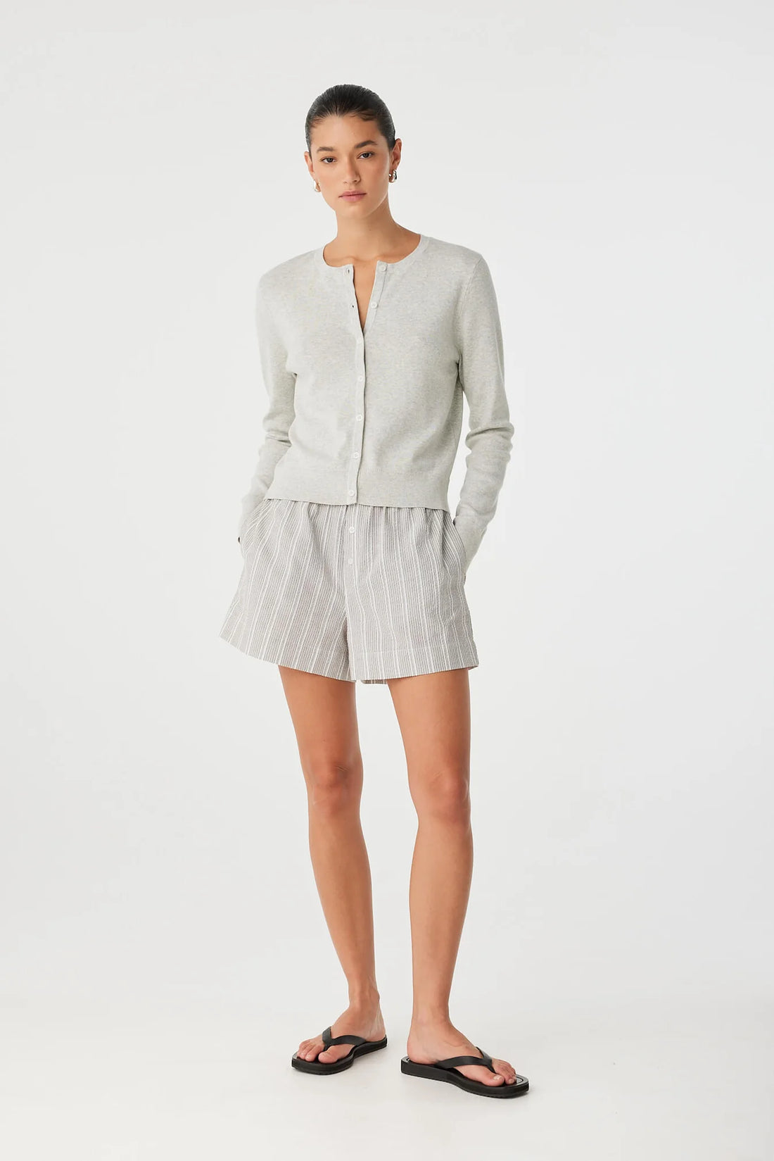 Flynn Cardigan Grey Marle