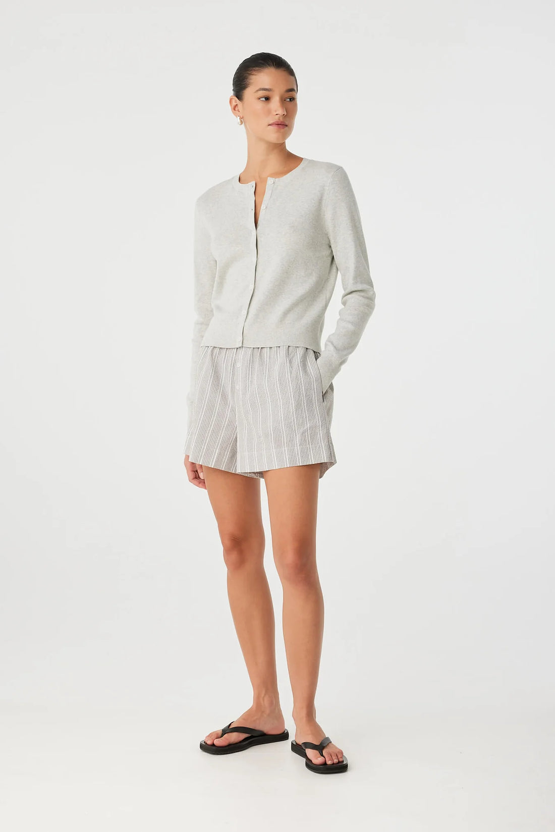 Flynn Cardigan Grey Marle