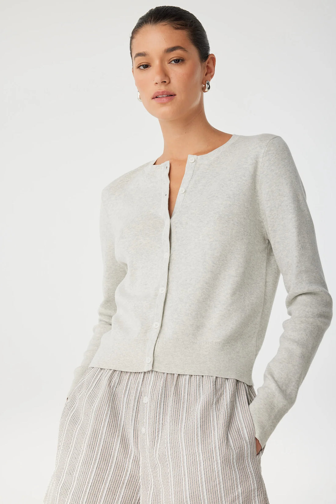 Flynn Cardigan Grey Marle
