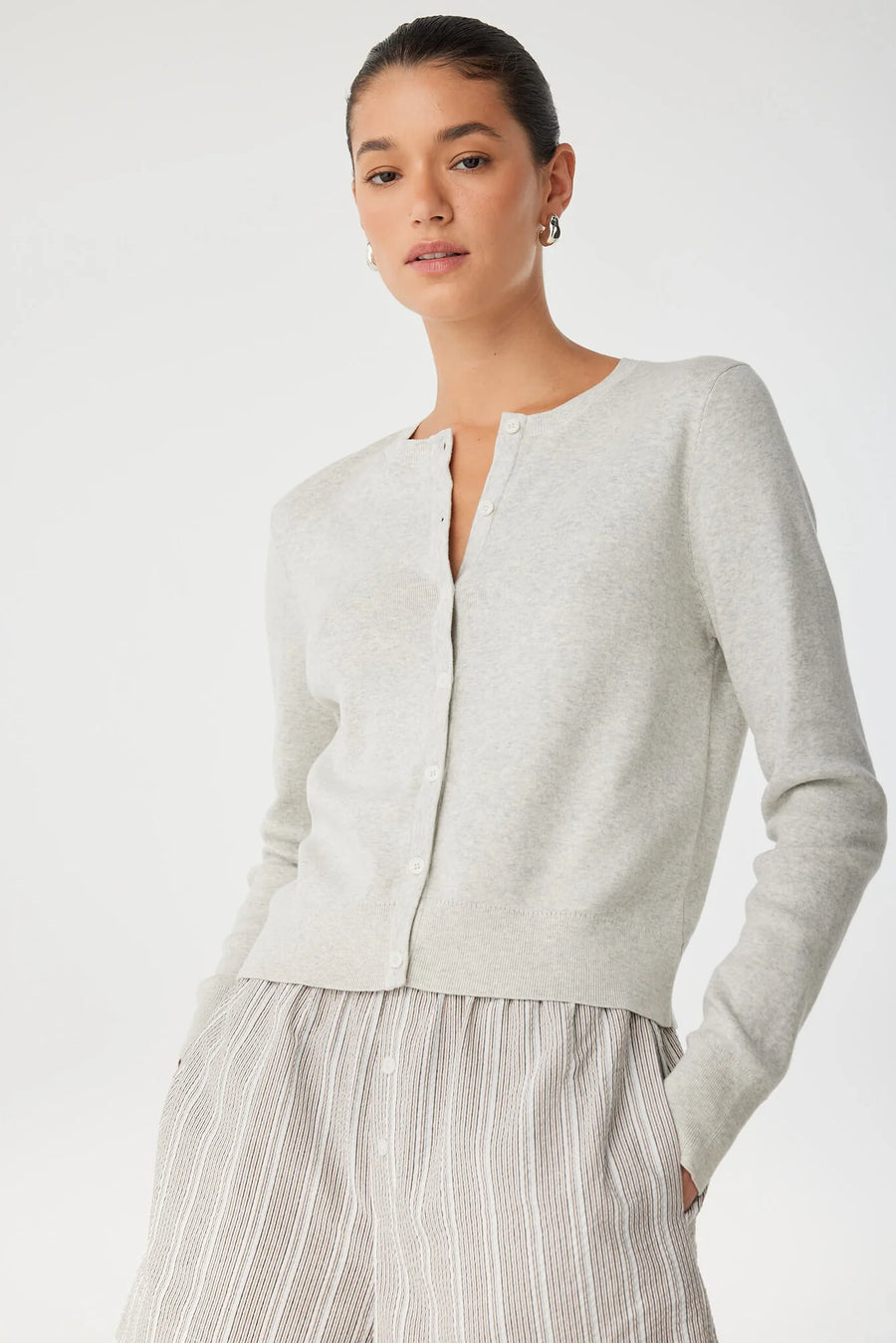Flynn Cardigan Grey Marle
