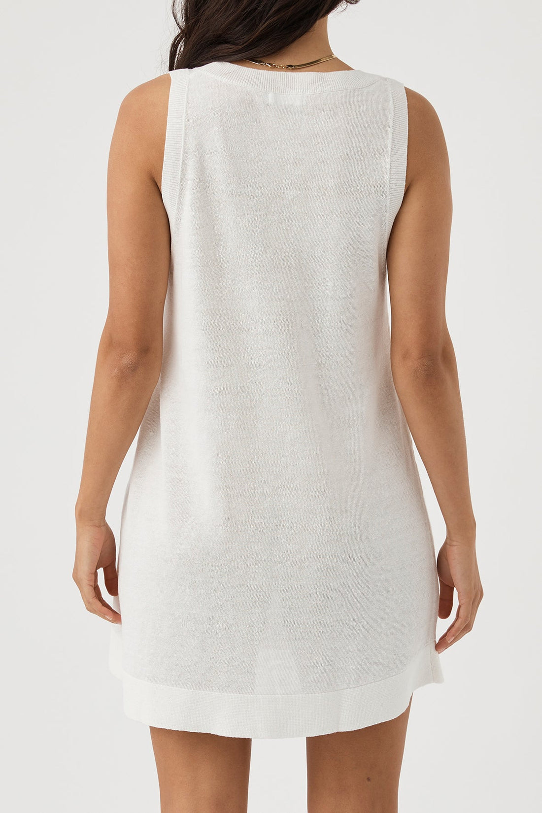 Brie Linen Shift Dress Cream