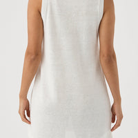 Brie Linen Shift Dress Cream