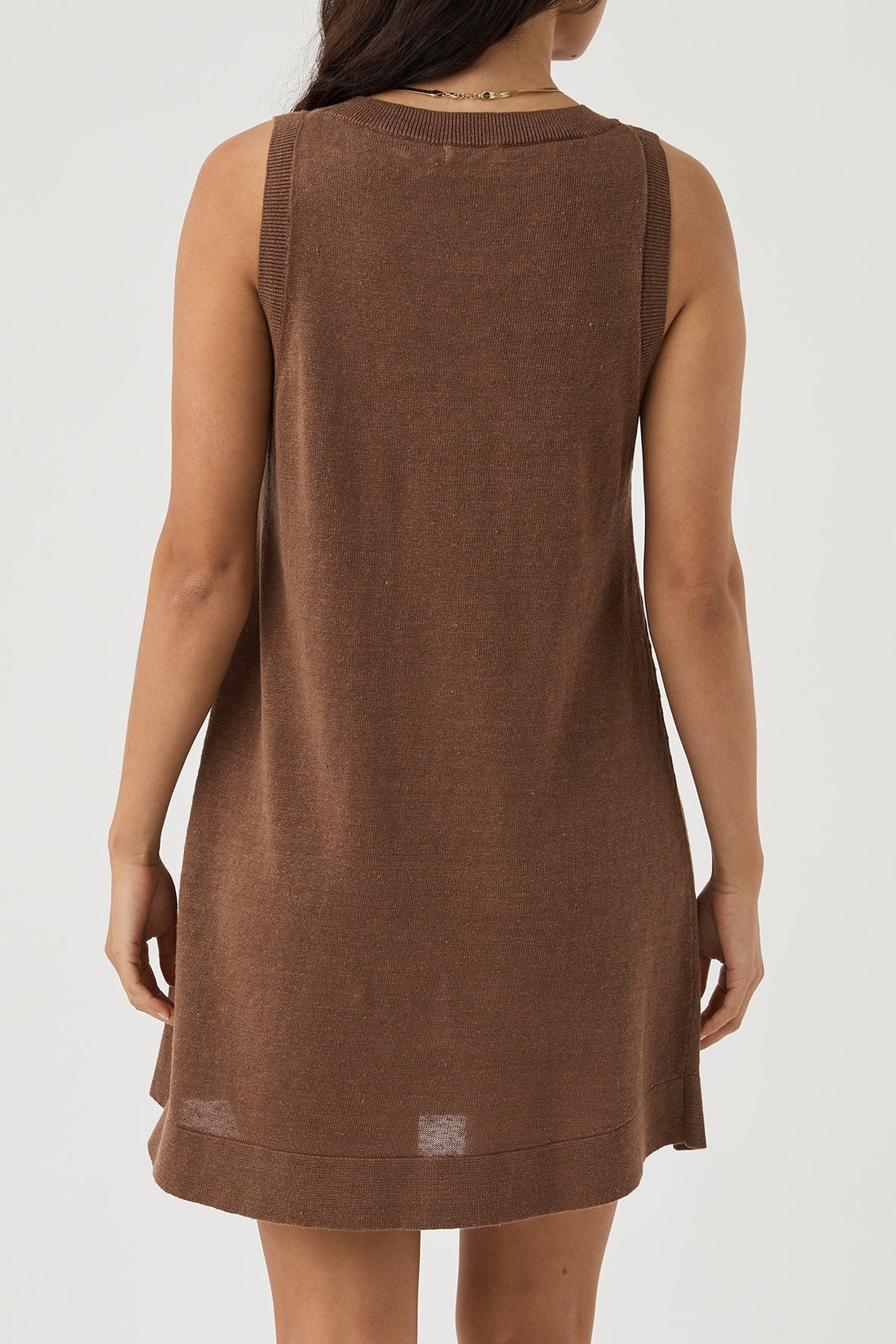 Brie Shift Dress in Chocolate