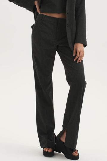 ROXANNA PINSTRIPE SUIT PANT GREY