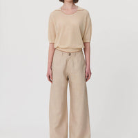 Carlotta Wide Leg Linen Pant