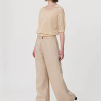 Carlotta Wide Leg Linen Pant