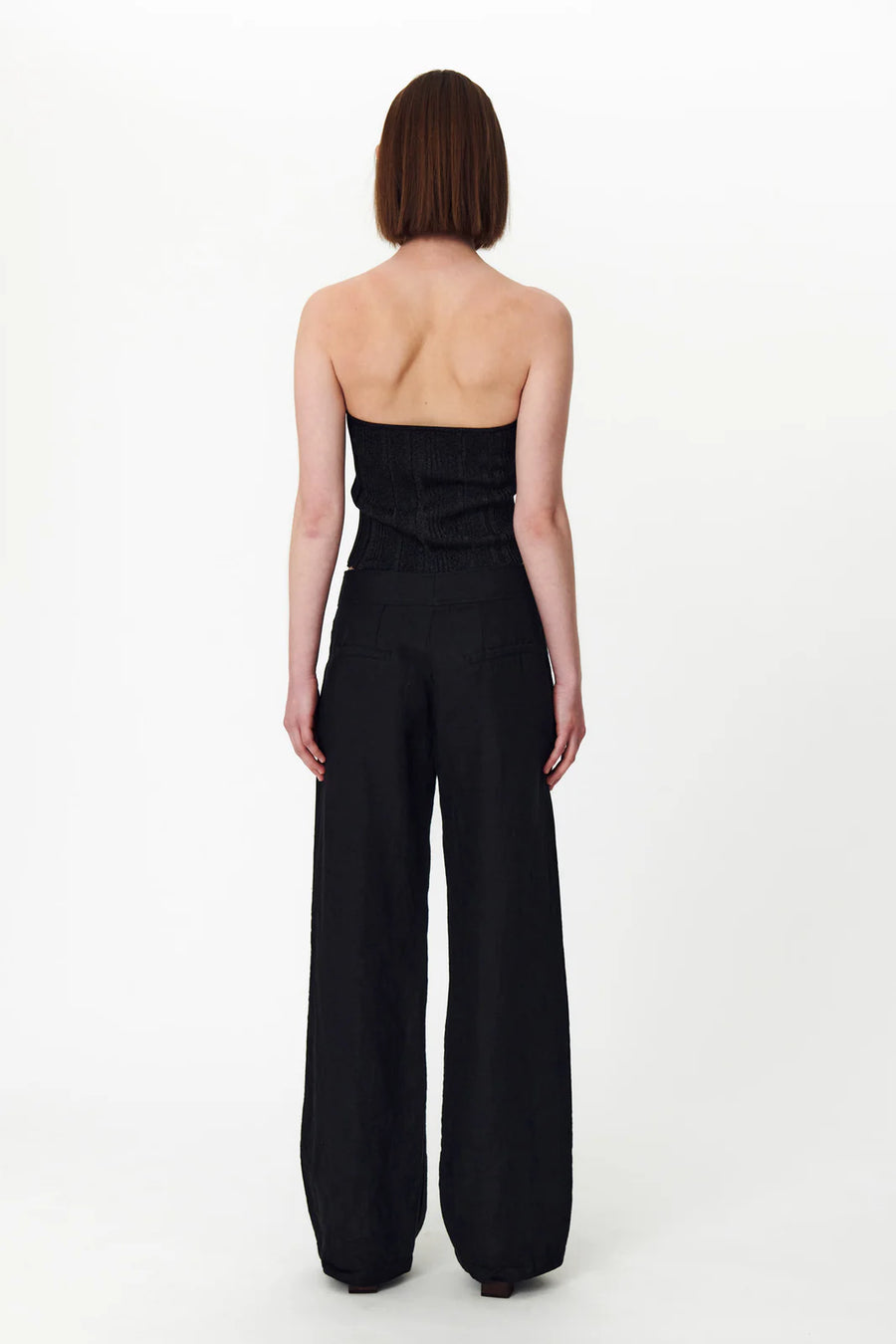 Caspian Linen Pants Noir