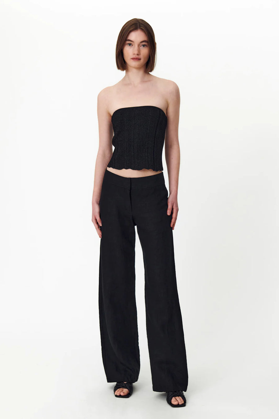 Caspian Linen Pants Noir