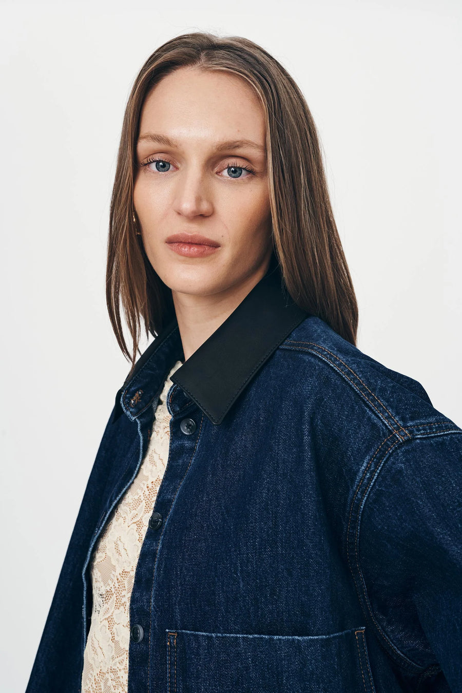 Clancy Oversized Jacket Indigo