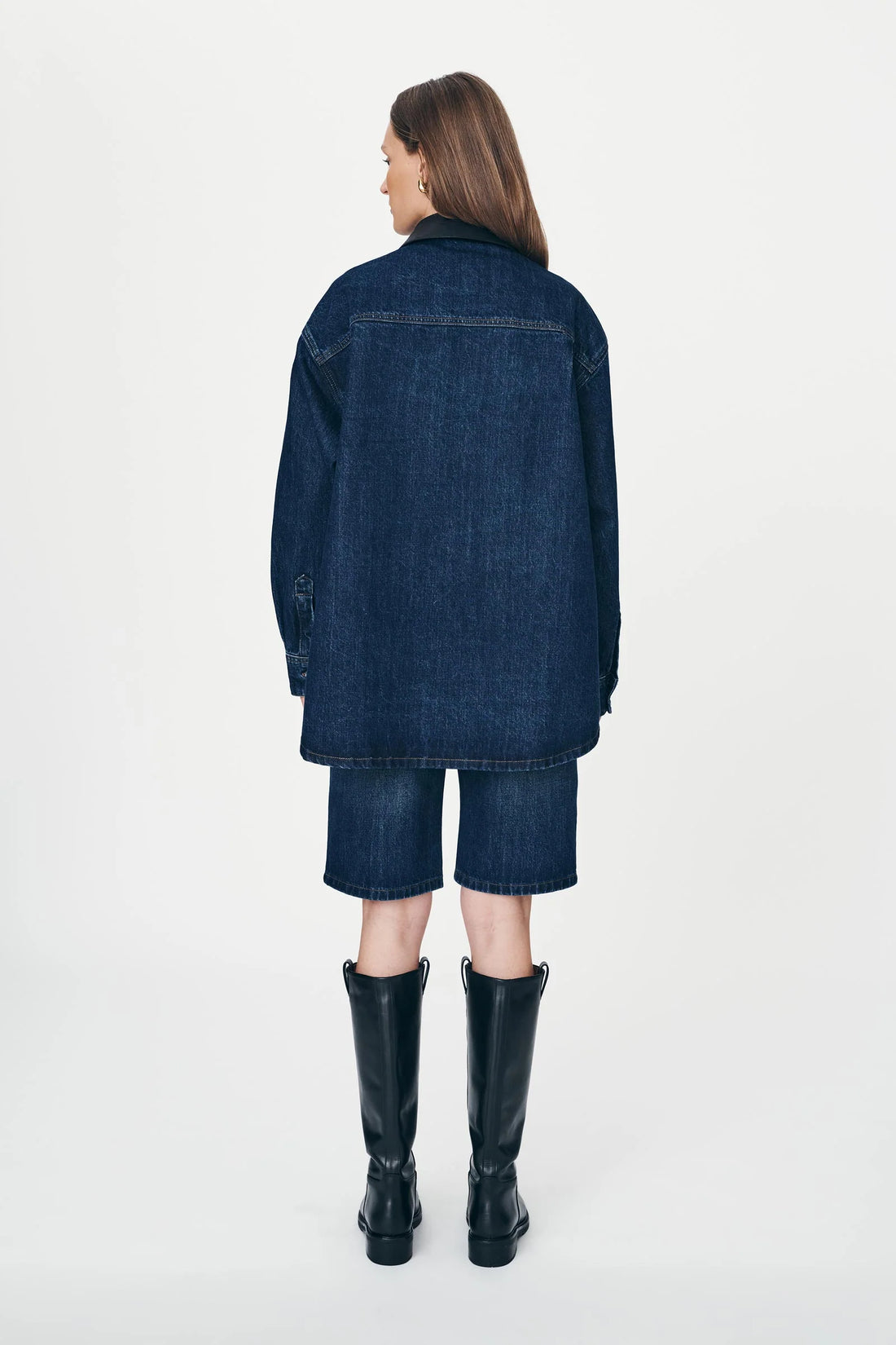 Clancy Oversized Jacket Indigo