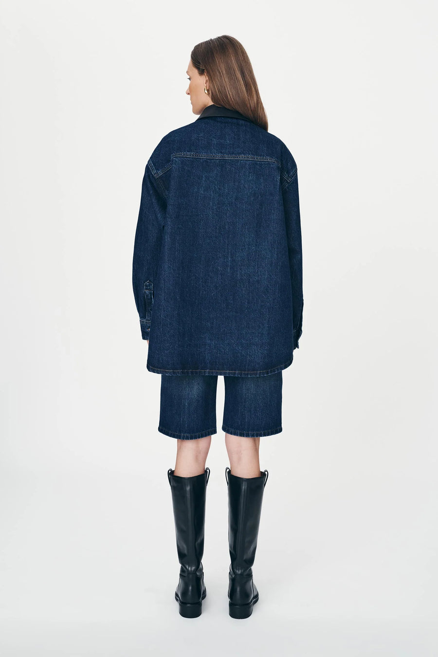 Clancy Oversized Jacket Indigo