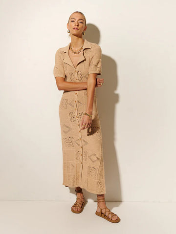 Clementine Collared Midi Dress