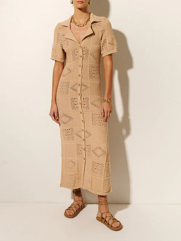 Clementine Collared Midi Dress